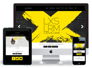 Responsive Webdesign für die erfolgreiche deutsche Pop-Band Luxuslärm 2014