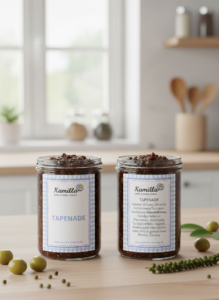 Design von Produktlabels für Lebensmittel in Weck-Gläsern