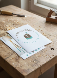 Design von Produktflyern im neu entwickelten Corporate Design