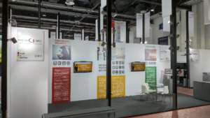 Messestand für Fachbesucher im Rahmen des Deutschen Pavillon auf der Intersec in Dubai