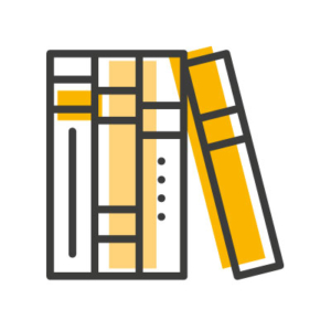 Icon für den Menüpunkt Bibliothek für die Juniverse Vertriebs-Plattform