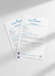 Design von Printunterlagen zur Kundeninformation