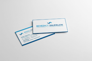 Hochwertige Visitenkarten mit Farbschnitt-Veredelung an den Rändern